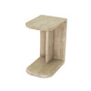High-angle perspective shot showcasing the rounded edges of the rectangular top and weighted base