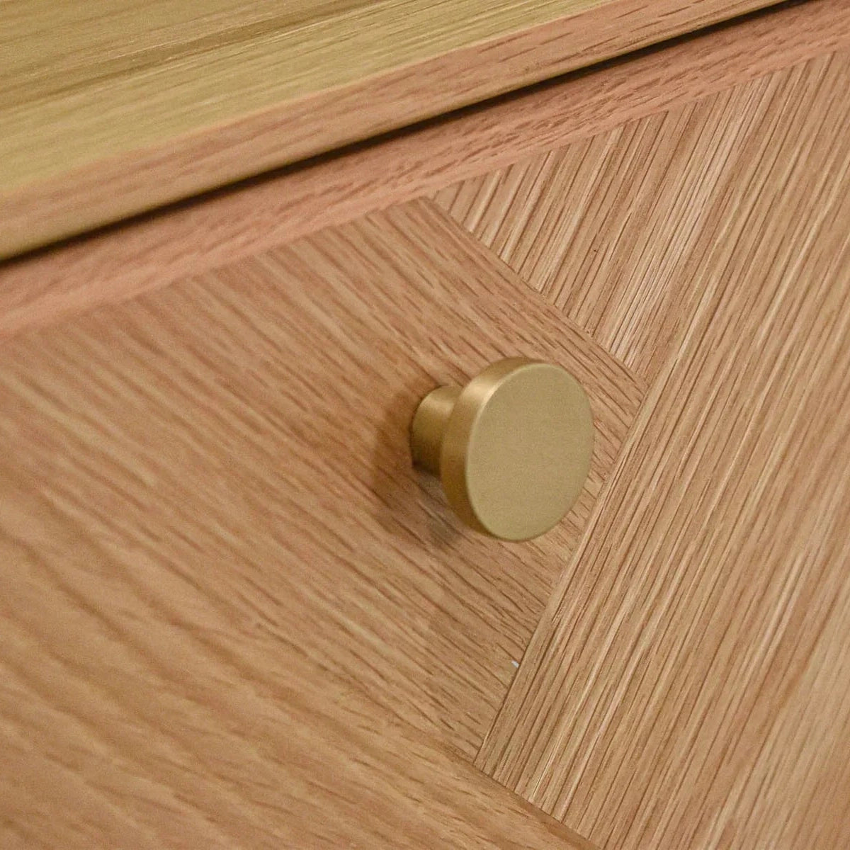 Front view of the Colton 6-drawer dresser in a warm walnut finish featuring vertical fluted wood detailing on the top drawer row