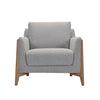 Molly boucle accent chair in grey by Hygge Design House
