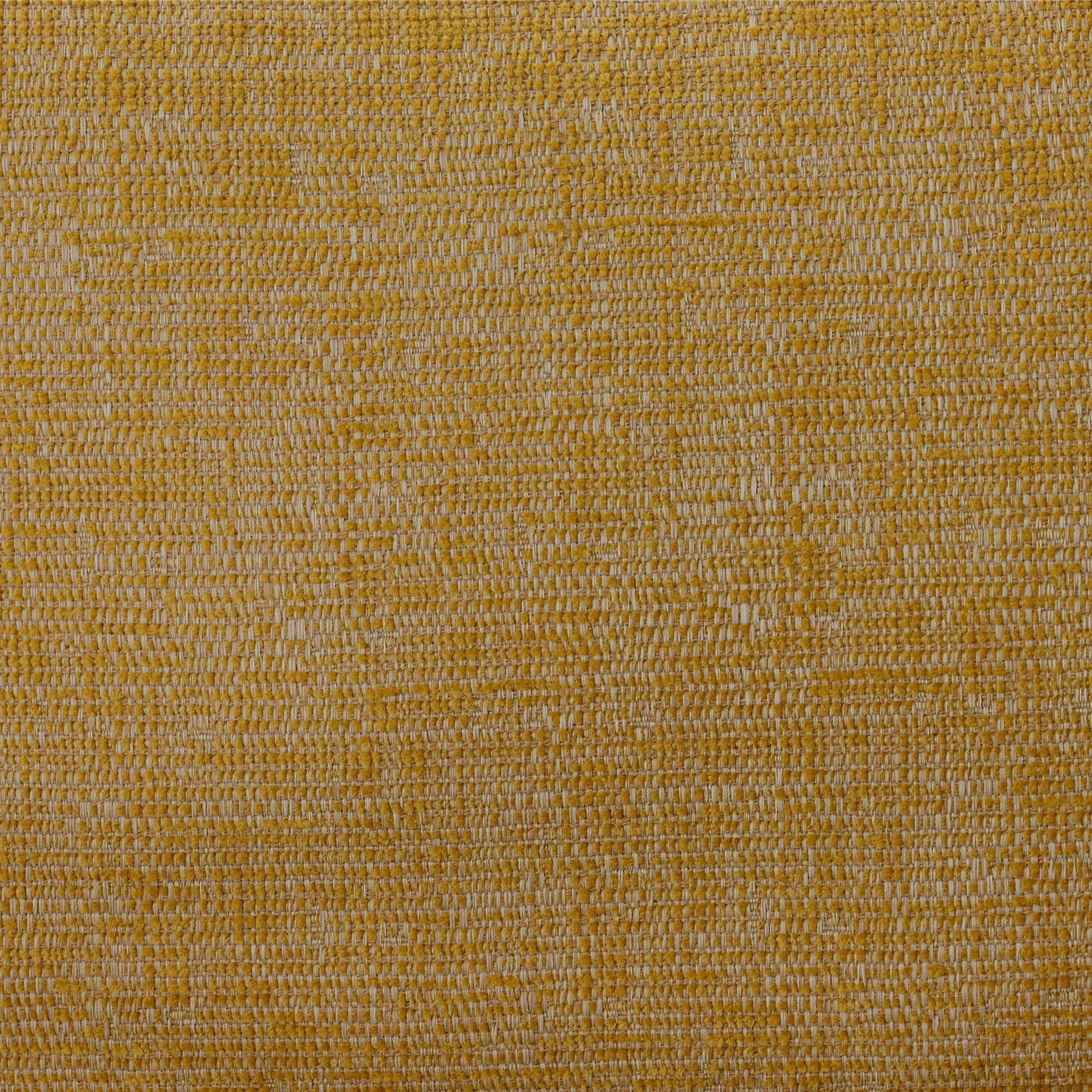 Macro shot of the mustard yellow textured fabric swatch