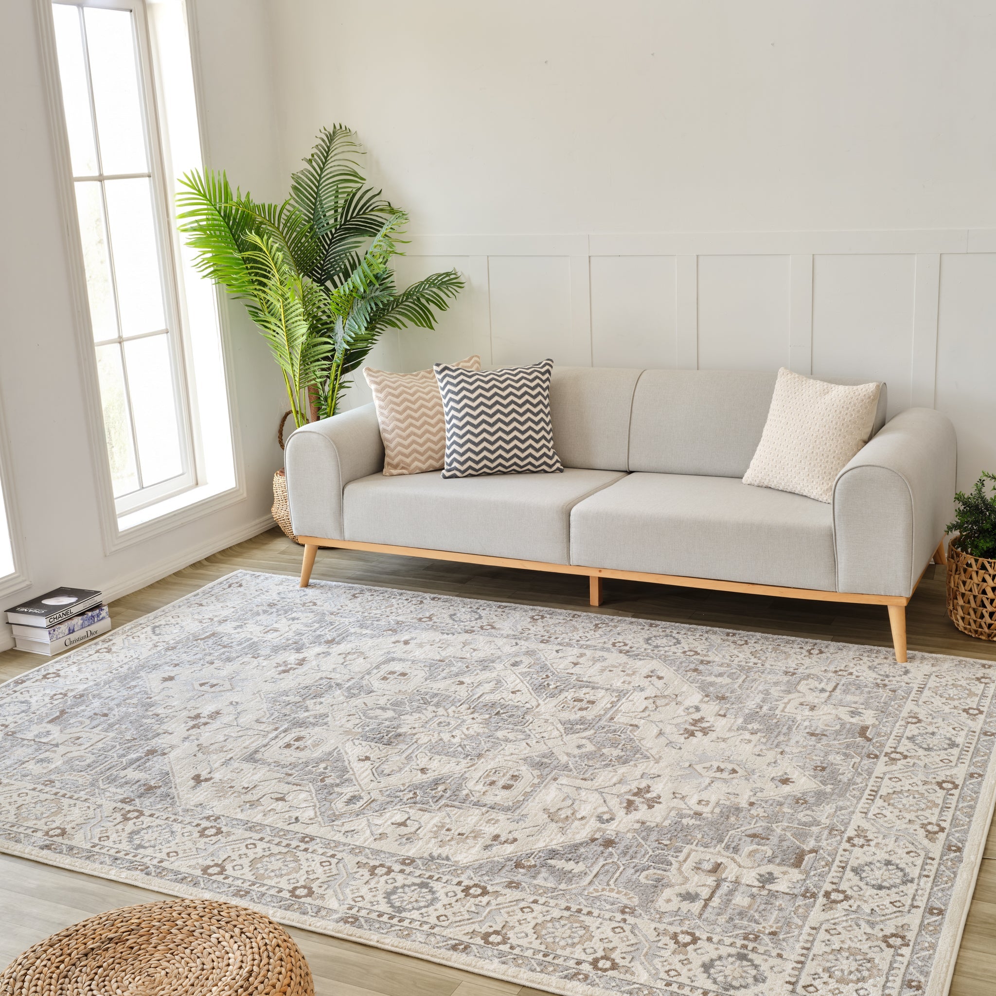 Nairobi Grey Medallion Rug – 5x8-thumbmail-2