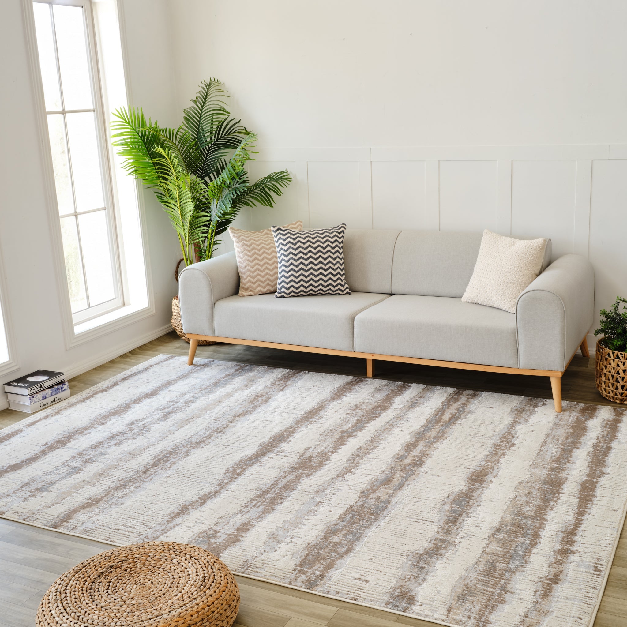 Nairobi Beige Ornamental Medallion Area Rug-thumbmail-2