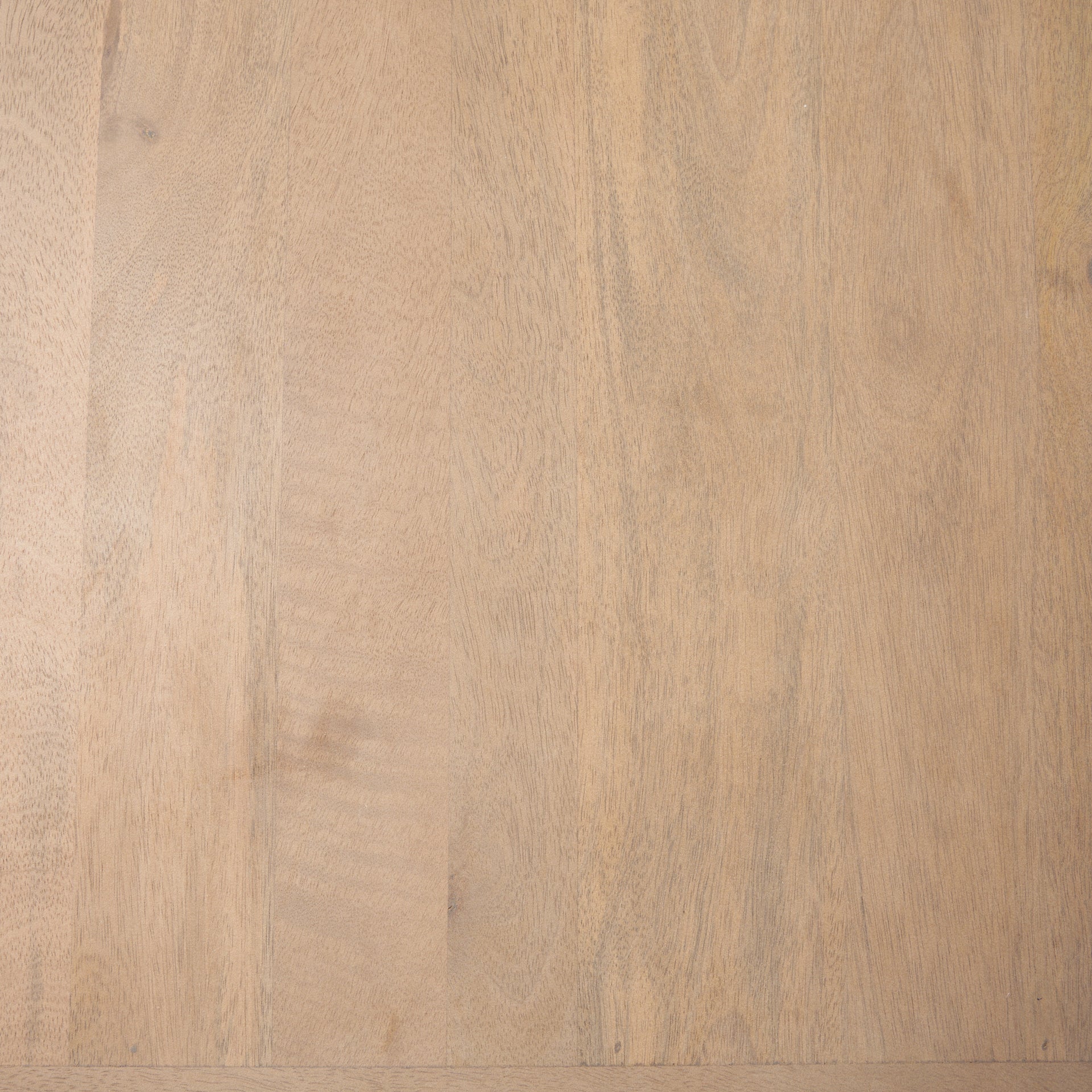 Front view of the Sorina curio cabinet featuring a light brown wood finish and a striking reverse fluted arched design