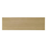 High-angle shot of the light oak sideboard top highlighting the organic wood grain patterns and smooth-sanded finish