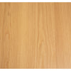 Macro bird's-eye view detail highlighting the consistent natural oak wood grain across the dining table surface