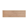 Top-down view highlighting the variegated natural wood grain patterns and smooth matte finish of the sideboard's top surface