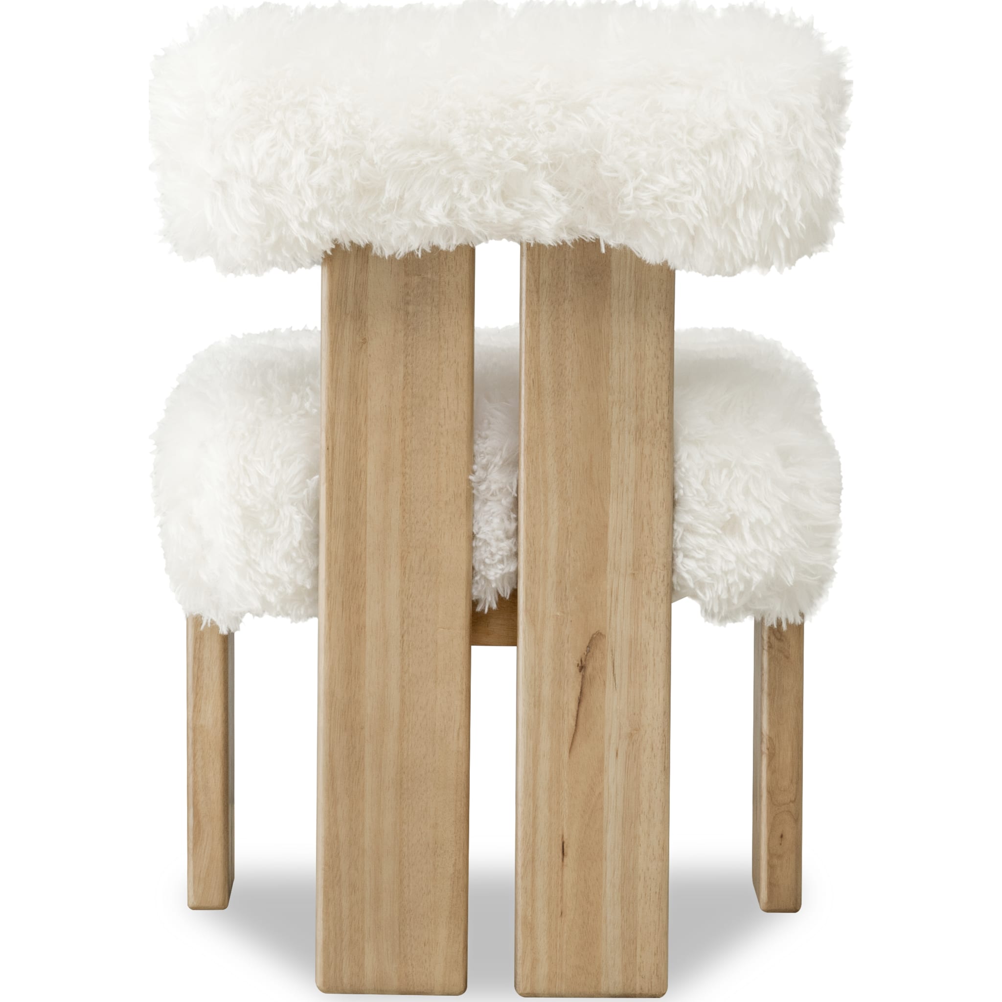 Nelly Sheepskin/Lioness Dining Accent Chair