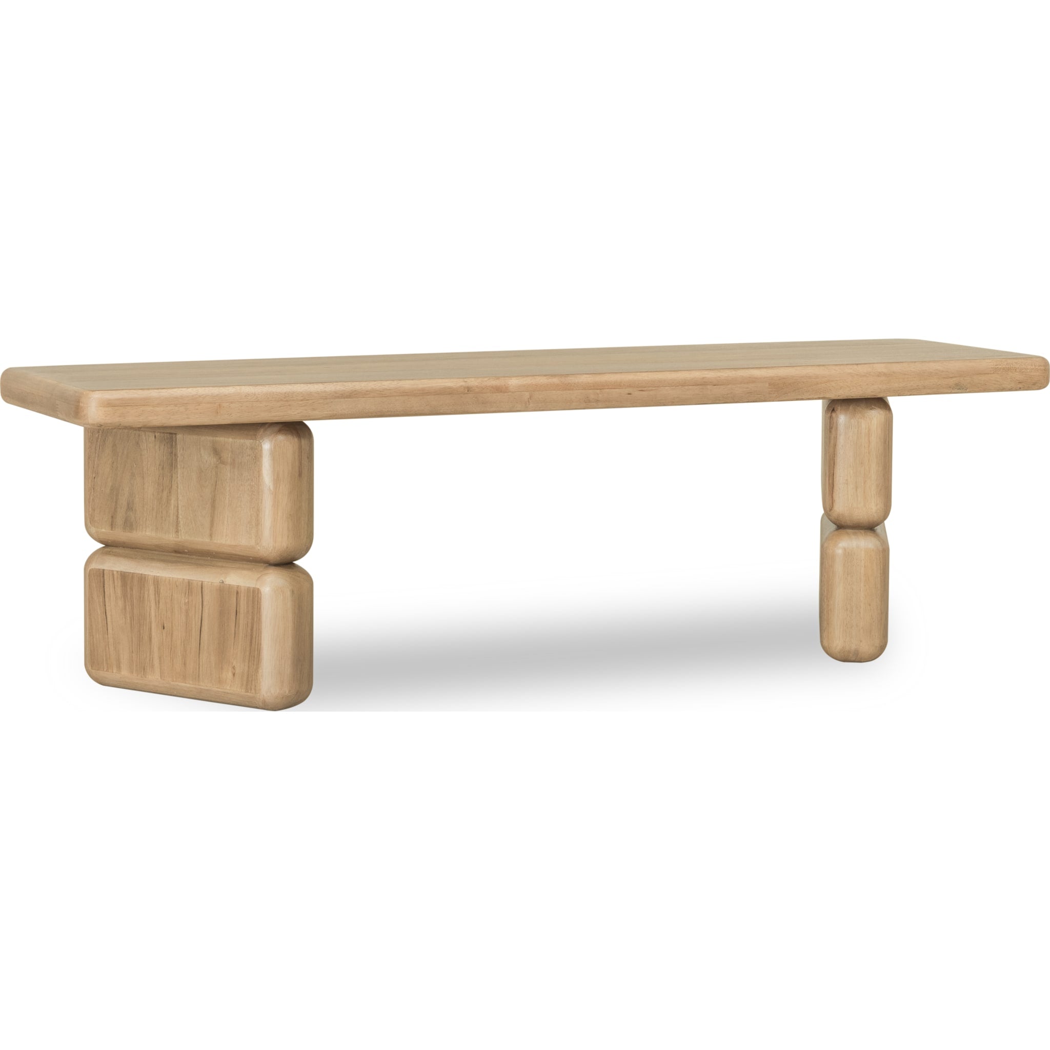 Elevated angled view showcasing the generous seating surface and the rich natural texture of the lioness finish