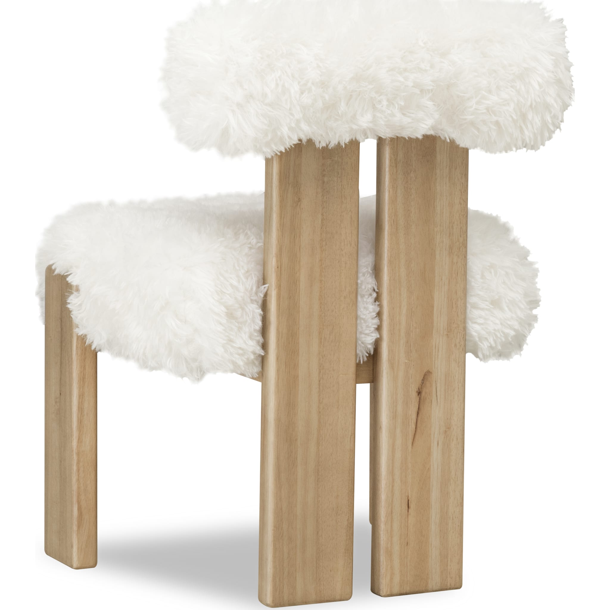 Nelly Sheepskin/Lioness Dining Accent Chair