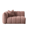 Rear angled view of Noel 3-seater fabric sofa