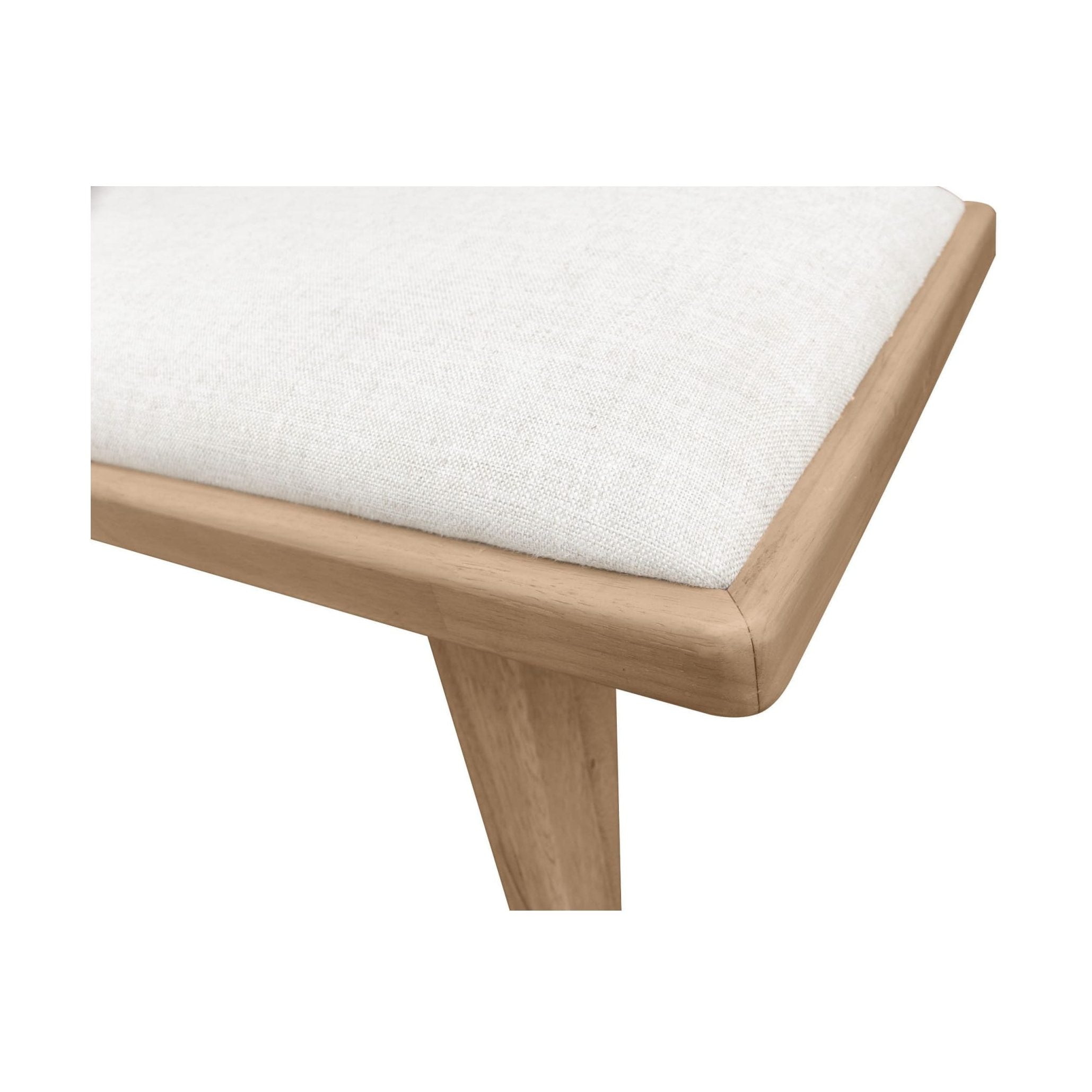 Nettie Upholstered Bench in Ginger and Natural Linen-thumbmail-5