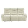 Front view of Norr power recliner sofa in light grey fabric