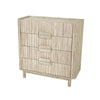 Rear view showcasing the solid structural assembly and the clean, uniform wood finish of the back panel