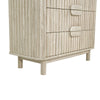 Wide room lifestyle shot featuring the 4-drawer chest alongside the matching dresser and nightstand for a complete suite