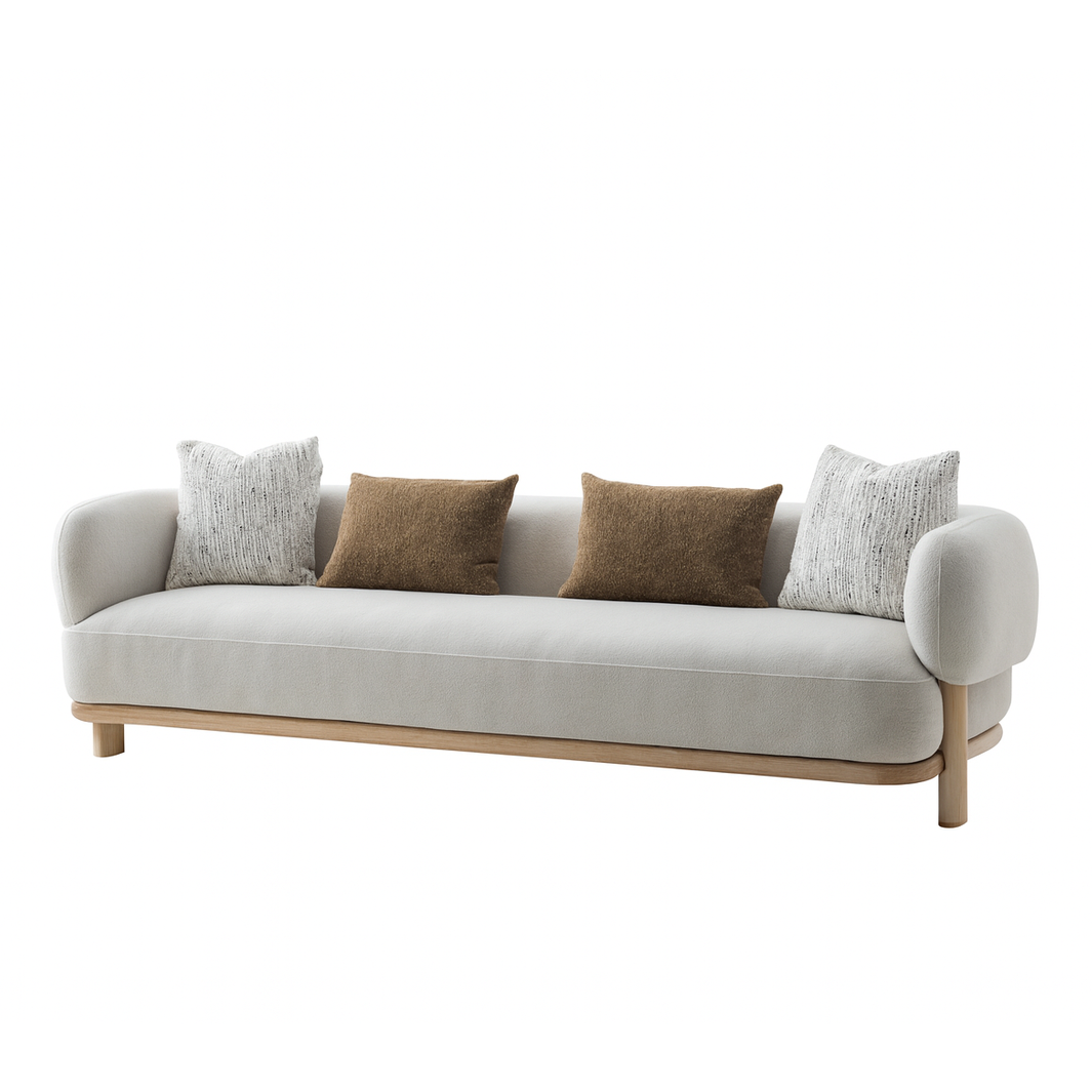 Odense 3-Seater Sofa with 4 Toss Pillows
