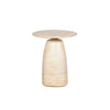 Low-angle shot emphasizing the soft rounded edges of the base and the high-quality craftsmanship of the natural stone
