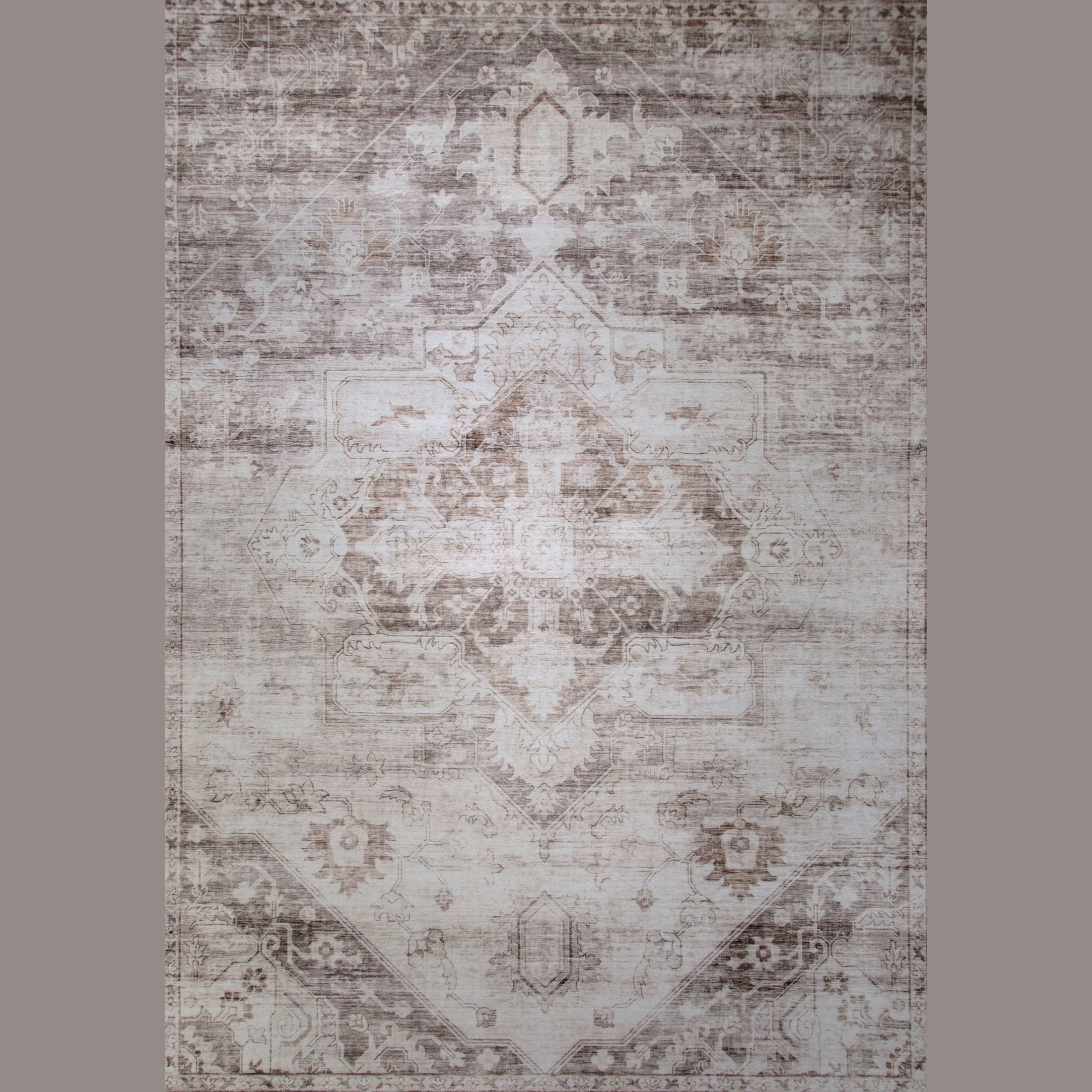 Prismatic Brown Artistic Geometric Area Rug-thumbmail-1