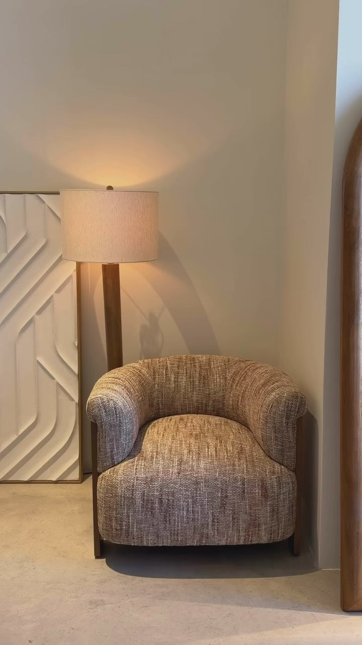 Solace Modern Upholstered Armchair with Ash Wood Legs-thumbmail-2
