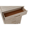Bjorn Five Drawer Oak Wood Chest in Chai