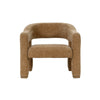 Quinn club chair in chai fabric front view