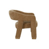 Quinn club chair in chai fabric side profile