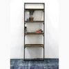 Full-length front view of the wall rack showcasing the natural wood texture against a clean white background