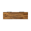 Top-down perspective view showcasing the expansive solid wood surface and natural grain texture