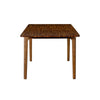 Three-quarter perspective view showcasing the elongated oval tabletop and the sturdy rounded leg supports