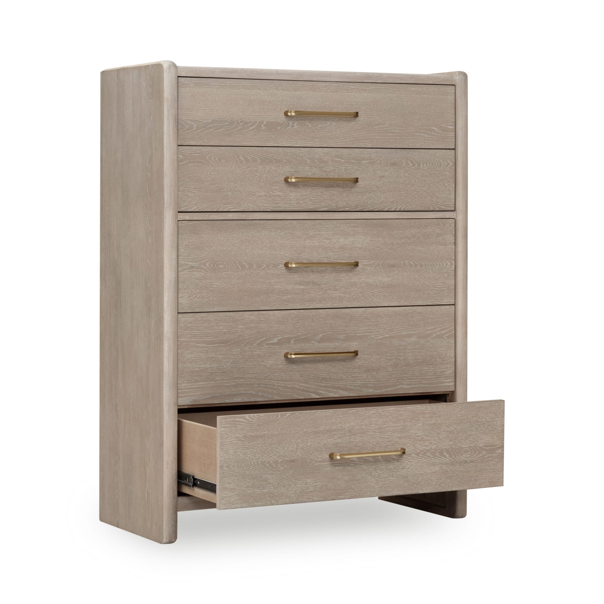 Bjorn Five Drawer Oak Wood Chest in Chai-thumbmail-3