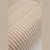 Beige corduroy fabric texture detail of Rigo sofa upholstery