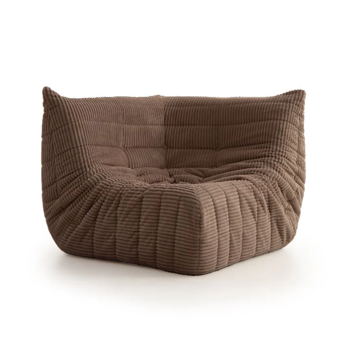 Corner accent chair brown - hygge design house