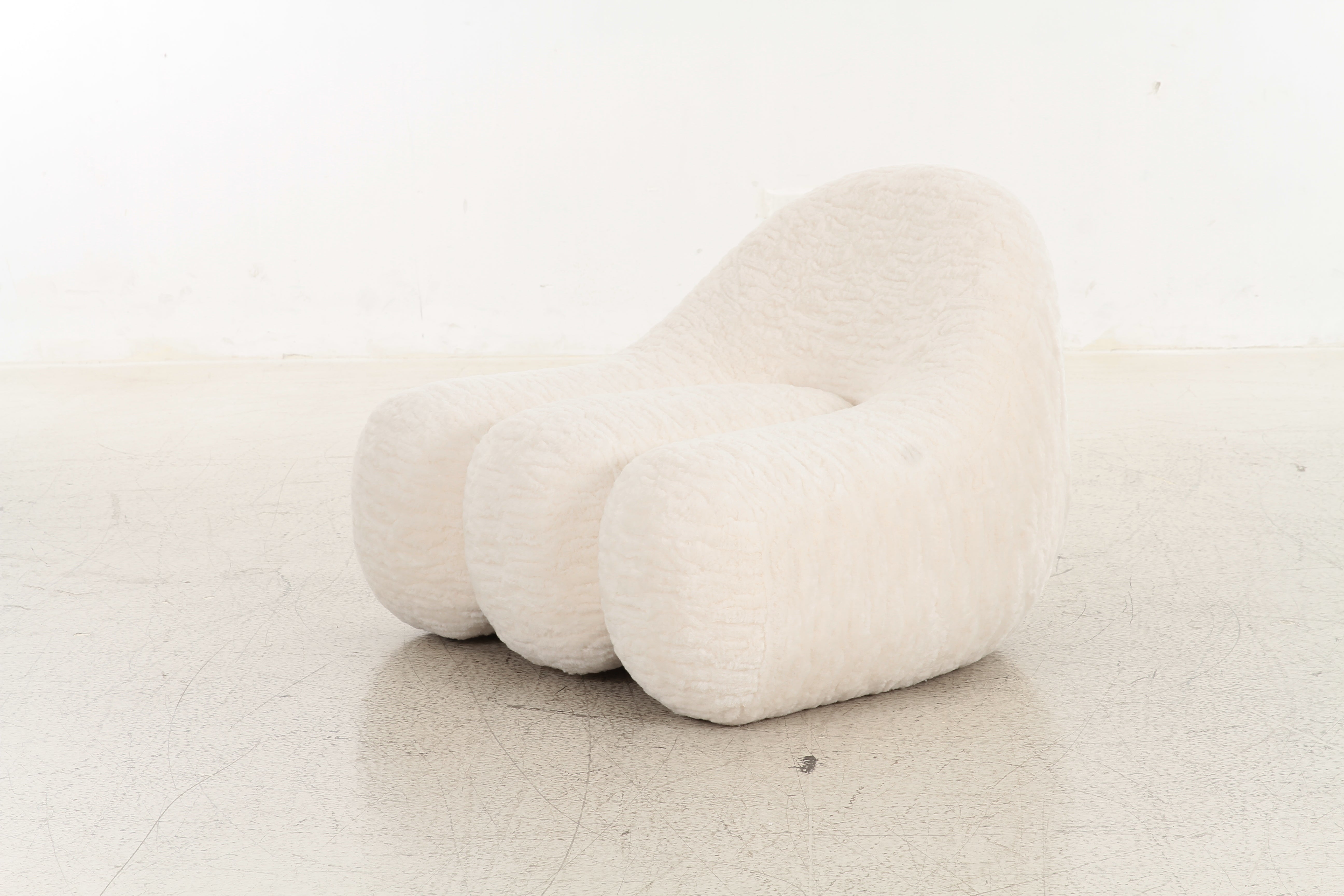 Front profile, soft, rounded silhouette accent chair - Hygge Design House