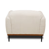 Front angled view of Rodeo accent chair in beige fabric