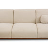 Seat cushion detail of Rodeo Sofa in premium believe fabric beige