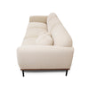 Side profile of Rodeo Sofa with premium believe fabric in beige, modern sofa design