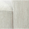 Close-up detail of the durable textured fabric and the high-quality corner stitching on the Romer chair
