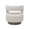 Direct rear view emphasizing the clean lines of the cut-out and the symmetrical upholstered frame