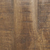 Macro view focusing on the rich wood grain and the artisanal finish of the Rosie collection