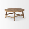 Alternative angled shot showcasing the warm wood tones and handcrafted aesthetic of the Rosie table