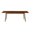 Full overhead bird's-eye view of the light wood tabletop highlighting the subtle white wash grain texture