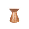Side profile view showcasing the elegant geometric proportions of the tapered hourglass stone design