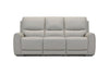 Sven Leather Power Recliner Sofa - Light Grey