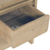 High-angle view of the open drawer highlighting the high-quality wood joinery and smooth internal storage finish