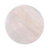 Direct overhead view highlighting the perfect circular symmetry and the clean minimalist aesthetic of the Sasha side table