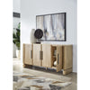 Alternative lifestyle view highlighting the sideboard's scale and its integration into a modern home interior