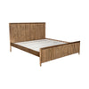 Alternate perspective view highlighting the organic textures and light wood tones of the Britanica bed