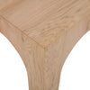 Close-up macro shot focusing on the smooth beveled corner and the precise craftsmanship of the mitered joints and wood grain