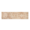 High-angle top view showcasing the continuous and unique burl wood grain pattern across the entire upper surface