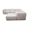 Svala Premium Fabric 6 PCs Modular Sectional - Monique Beige