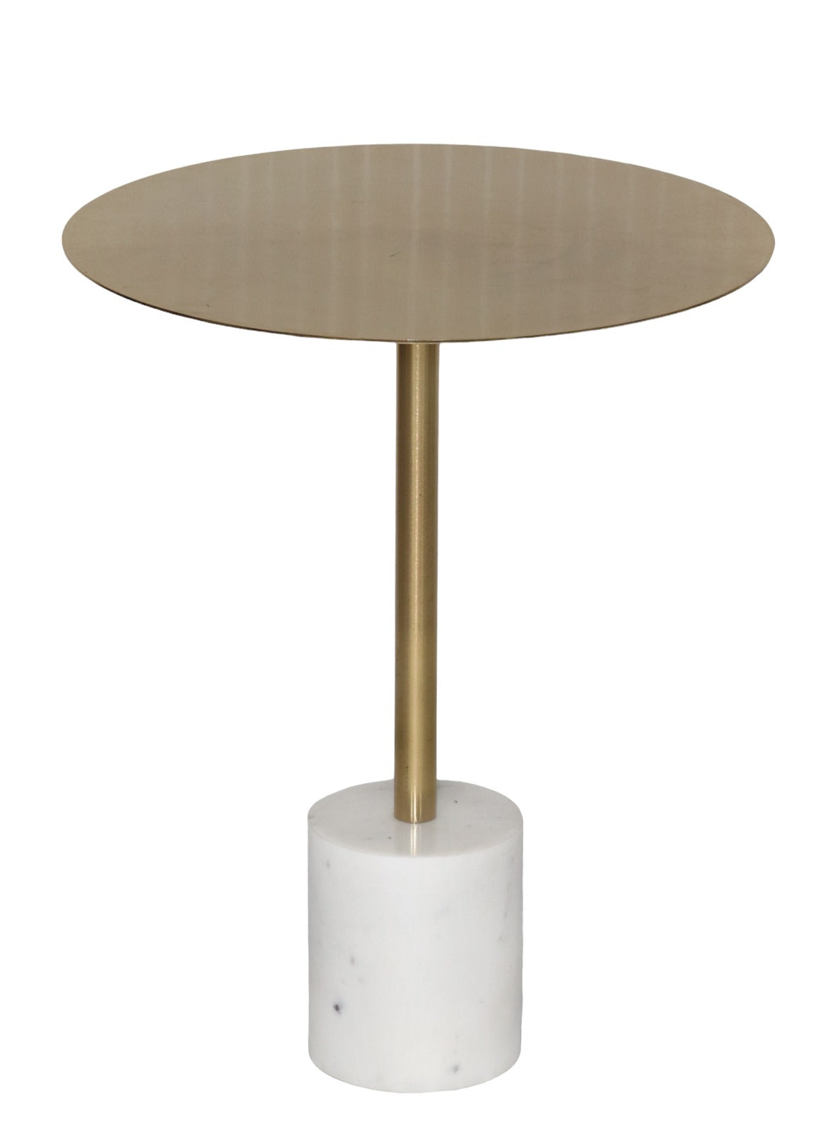 SELAH SIDE TABLE WITH GOLD TOP / MARBLE BASE